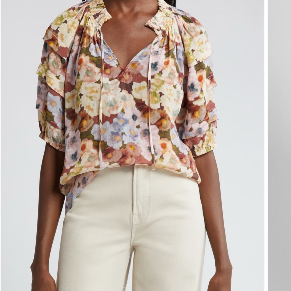 Rails Paris top - Painted Floral